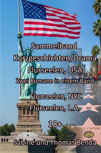 'Cover von Sammelband Kurzgeschichten/Drama Flurseelen, USA – Zwei Romane in einem Band'-Cover
