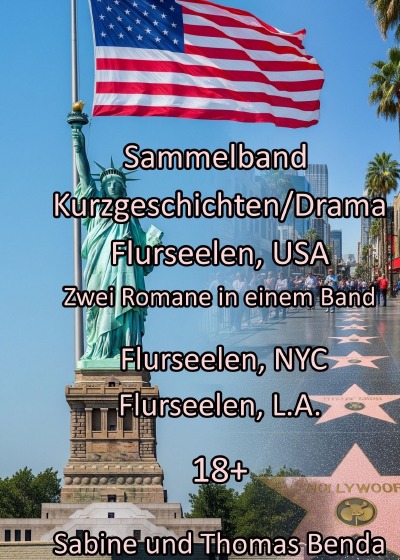 'Cover von Sammelband Kurzgeschichten/Drama Flurseelen, USA – Zwei Romane in einem Band'-Cover