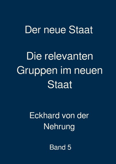 'Cover von Der neue Staat'-Cover