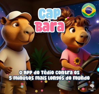 'Cover von Cap & Bara: O App do Tédio contra os 5 minutos mais longos do mundo. (O que fazer quando você está muito entediado!)'-Cover