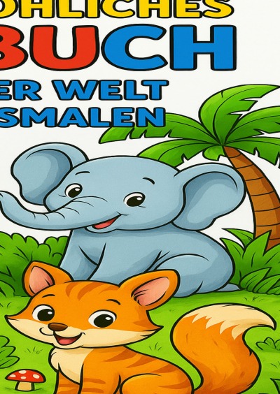 'Cover von Mein fröhliches Malbuch – Tiere der Welt zum Ausmalen'-Cover