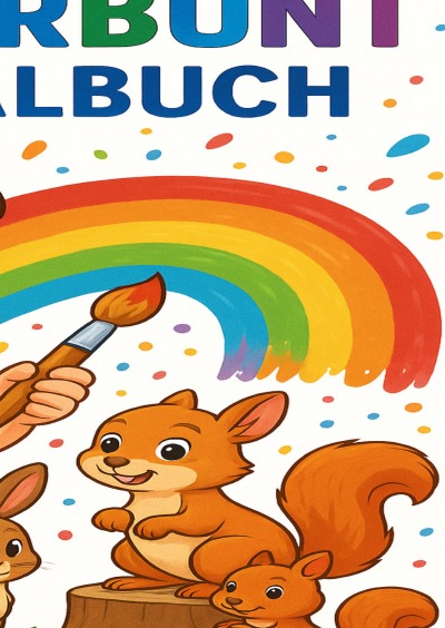 'Cover von Kunterbunt Ausmalbuch'-Cover