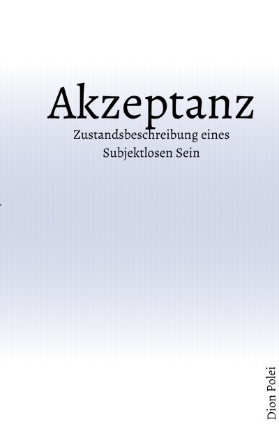 'Cover von Akzeptanz'-Cover