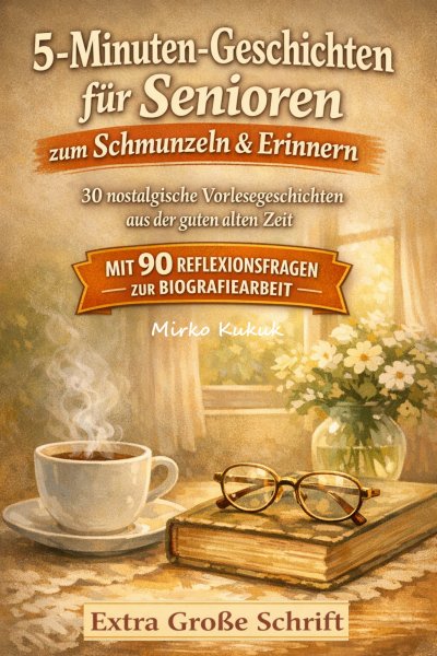 'Cover von 5-Minuten-Geschichten für Senioren zum Schmunzeln und Erinnern'-Cover
