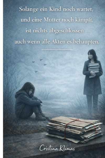 'Cover von Solange ein Kind noch wartet und eine Mutter noch kämpft, ist nichts abgeschlossen – auch wenn alle Akten es behaupten'-Cover