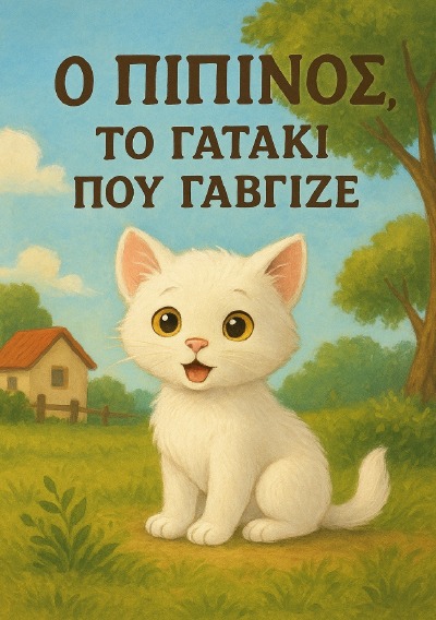 'Cover von Ο Πιπίνος, το Γατάκι που Γάβγιζε'-Cover
