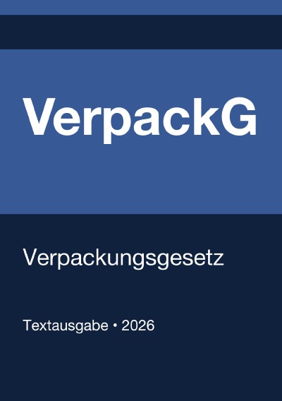 'Cover von VerpackG – Verpackungsgesetz (Deutschland) 2026'-Cover