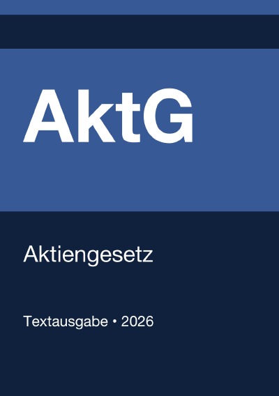 'Cover von AktG – Aktiengesetz (Deutschland) 2026'-Cover