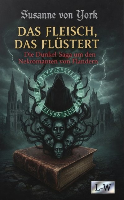 'Cover von DAS FLEISCH, DAS FLÜSTERT – Die Dunkel-Saga um den Nekromanten von Flandern'-Cover