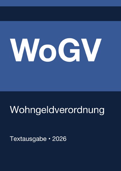 'Cover von WoGV – Wohngeldverordnung (Deutschland) 2026'-Cover