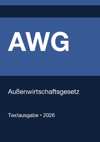 'Cover von AWG – Außenwirtschaftsgesetz (Deutschland) 2026'-Cover