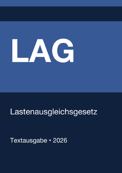 'Cover von LAG – Lastenausgleichsgesetz (Deutschland) 2026'-Cover