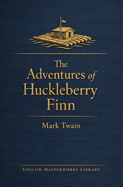 'Cover von The Adventures of Huckleberry Finn'-Cover