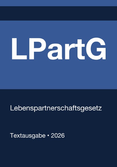 'Cover von LPartG – Lebenspartnerschaftsgesetz (Deutschland) 2026'-Cover