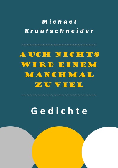 'Cover von Auch nichts wird einem manchmal zu viel'-Cover