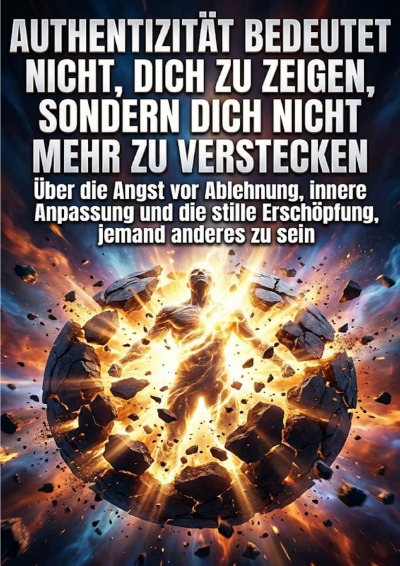 'Cover von Authentizität bedeutet nicht, dich zu zeigen, sondern dich nicht mehr zu verstecken'-Cover