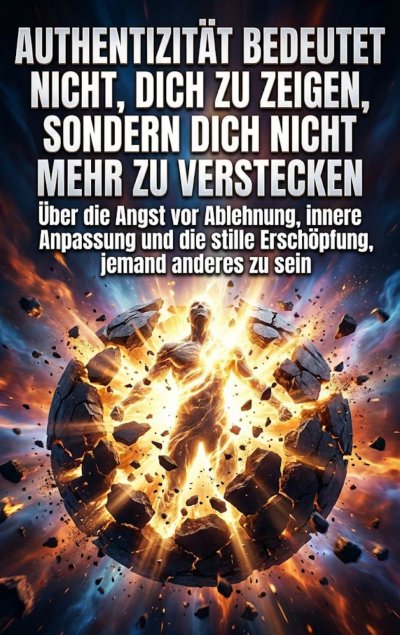 'Cover von Authentizität bedeutet nicht, dich zu zeigen, sondern dich nicht mehr zu verstecken'-Cover