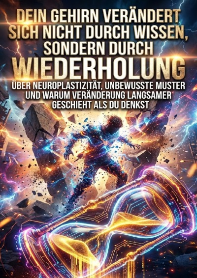 'Cover von Dein Gehirn verändert sich nicht durch Wissen, sondern durch Wiederholung'-Cover