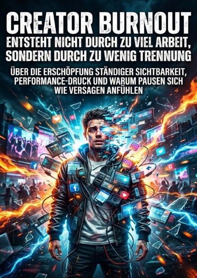 'Cover von Creator Burnout entsteht nicht durch zu viel Arbeit, sondern durch zu wenig Trennung'-Cover
