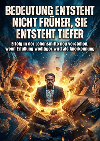 'Cover von Bedeutung entsteht nicht früher, sie entsteht tiefer'-Cover