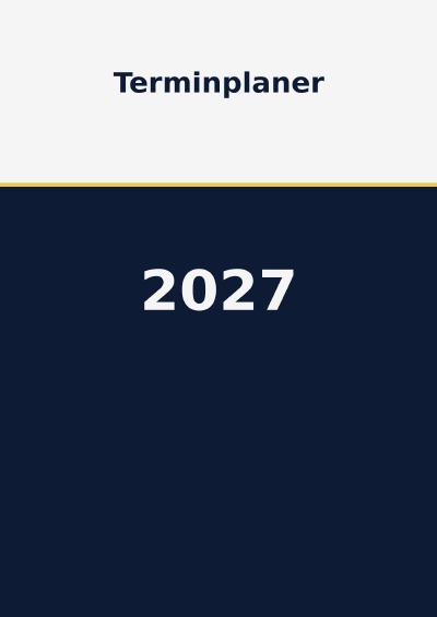 'Cover von Terminplaner 2027 A5'-Cover