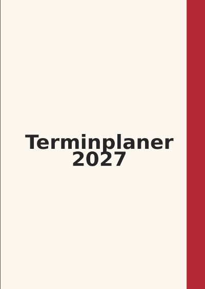 'Cover von Terminplaner 2027 A5'-Cover