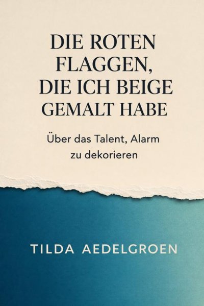 'Cover von Die roten Flaggen,  die ich beige gemalt habe – Über das Talent, Alarm zu dekorieren'-Cover