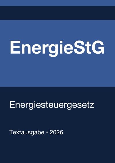 'Cover von EnergieStG – Energiesteuergesetz (Deutschland) 2026'-Cover