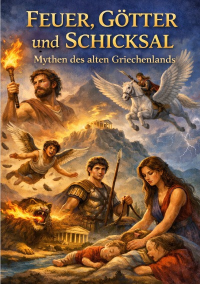 'Cover von Feuer, Götter und Schicksal – Mythen des alten Griechenlands'-Cover