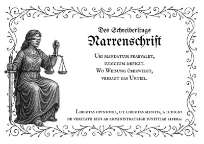 'Cover von Des Schreiberlings Narrenschrift'-Cover