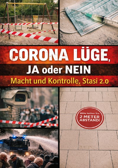 'Cover von Corona Lüge, JA oder NEIN I Macht und Kontrolle, Stasi 2.0'-Cover