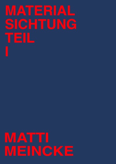 'Cover von Materialsichtung Teil 1'-Cover