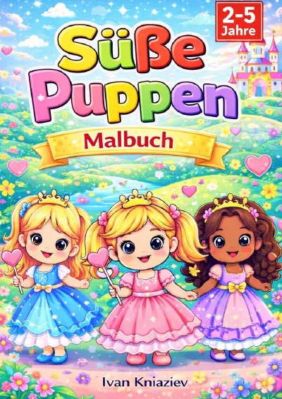 'Cover von Süße Puppen – Malbuch für Kinder von 2–5 Jahren'-Cover