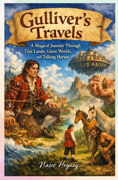 'Cover von Gulliver’s Travels    A Magical Journey Through Tiny Lands, Giant Worlds, and Talking Horses'-Cover