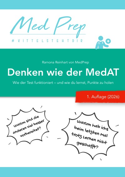 'Cover von Denken wie der MedAT – Wie der Test funktioniert – und wie du lernst, Punkte zu holen'-Cover