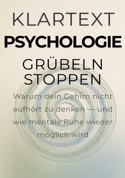 'Cover von Grübeln stoppen'-Cover