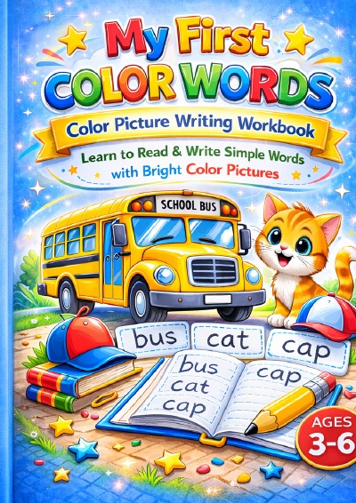 'Cover von My First Color Words – Color Picture Writing Workbook for Ages 3–6'-Cover