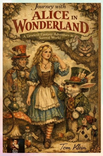 'Cover von Journey with Alice in Wonderland: A Timeless Fantasy Adventure in a Surreal World'-Cover