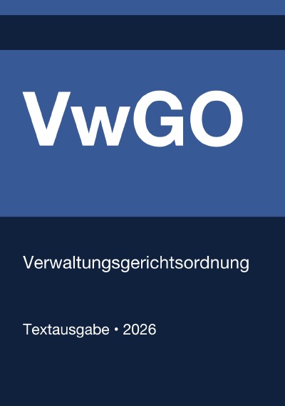 'Cover von VwGO – Verwaltungsgerichtsordnung (Deutschland) 2026'-Cover