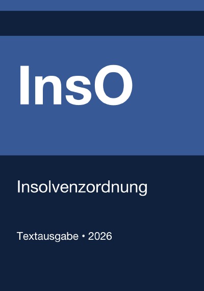 'Cover von InsO – Insolvenzordnung (Deutschland) 2026'-Cover