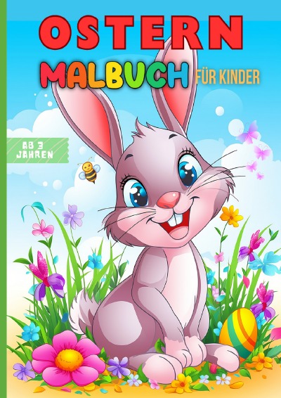 'Cover von Ostern Malbuch für Kinder ab 3 Jahren'-Cover