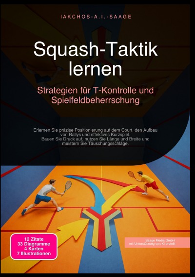 'Cover von Squash-Taktik lernen: Strategien für T-Kontrolle und Spielfeldbeherrschung'-Cover