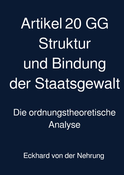 'Cover von Artikel 20 GG: Struktur und Bindung der Staatsgewalt'-Cover