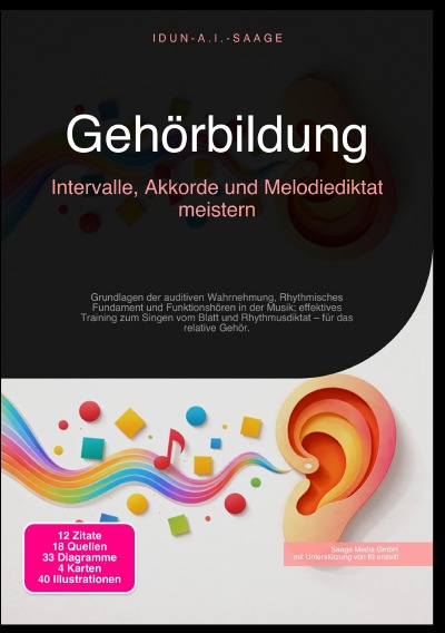 'Cover von Gehörbildung: Intervalle, Akkorde und Melodiediktat meistern'-Cover