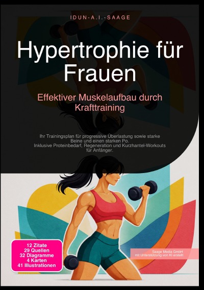 'Cover von Hypertrophie für Frauen: Effektiver Muskelaufbau durch Krafttraining'-Cover