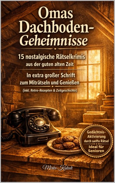 'Cover von Omas Dachboden-Geheimnisse: 15 nostalgische Rätselkrimis aus der guten alten Zeit'-Cover