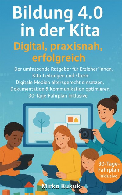 'Cover von Bildung 4.0 in der Kita – Digital, praxisnah, erfolgreich: Der umfassende Ratgeber für Erzieher*innen, Kita-Leitungen und Eltern'-Cover