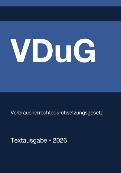 'Cover von VDuG – Verbraucherrechtedurchsetzungsgesetz (Deutschland) 2026'-Cover