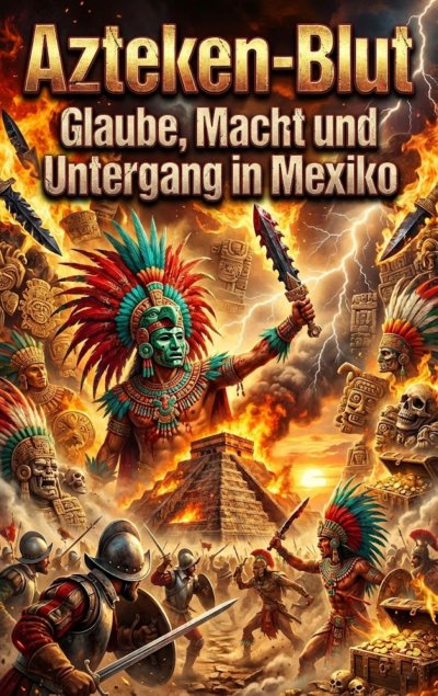 'Cover von Azteken-Blut: Opfer, Imperium und spanische Eroberung'-Cover