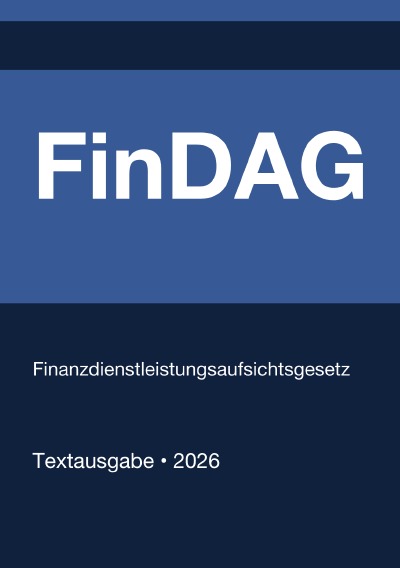 'Cover von FinDAG – Finanzdienstleistungsaufsichtsgesetz (Deutschland) 2026'-Cover